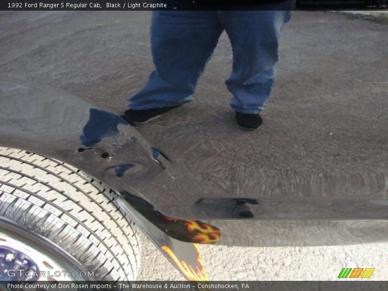 Black / Light Graphite 1992 Ford Ranger S Regular Cab