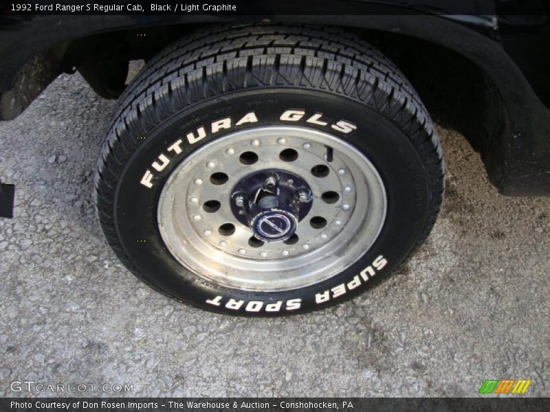 Black / Light Graphite 1992 Ford Ranger S Regular Cab