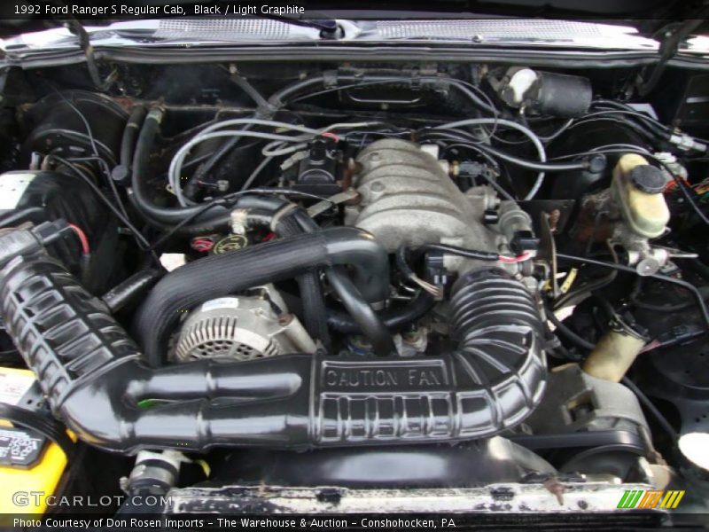Black / Light Graphite 1992 Ford Ranger S Regular Cab