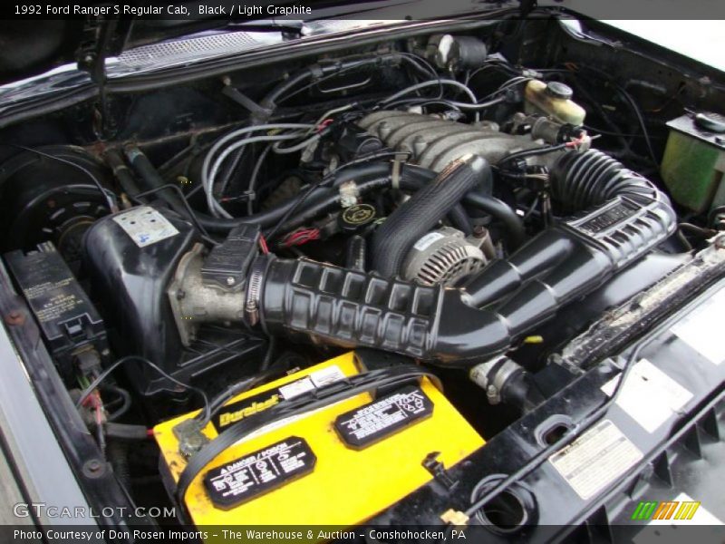 Black / Light Graphite 1992 Ford Ranger S Regular Cab