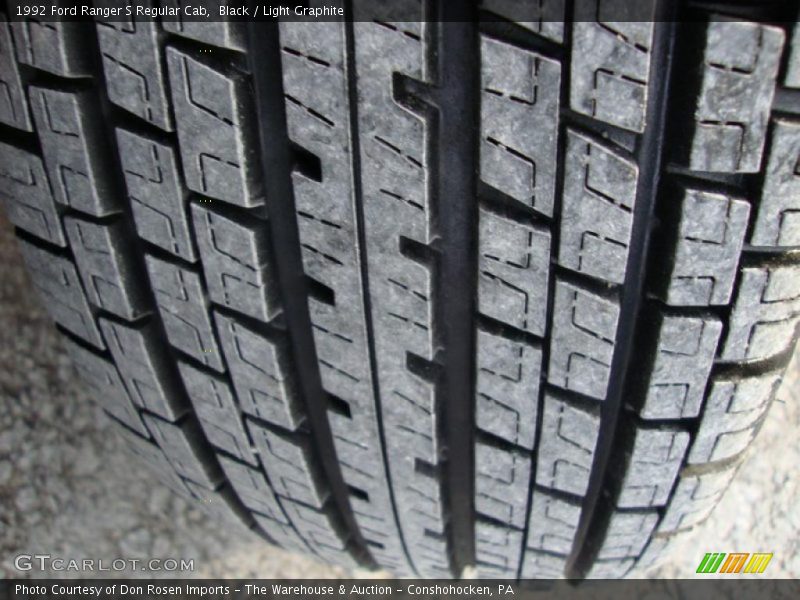 Black / Light Graphite 1992 Ford Ranger S Regular Cab