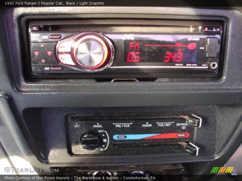 Black / Light Graphite 1992 Ford Ranger S Regular Cab