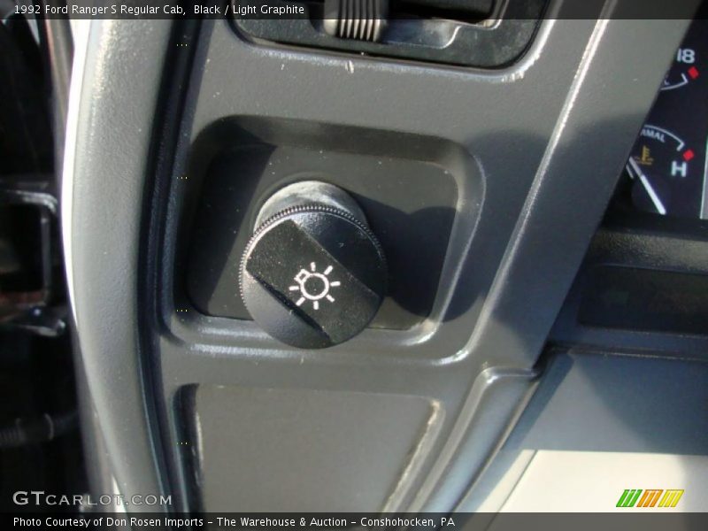 Black / Light Graphite 1992 Ford Ranger S Regular Cab