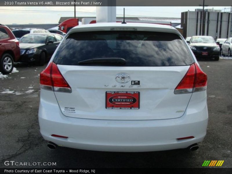 Blizzard White Pearl / Ivory 2010 Toyota Venza V6 AWD