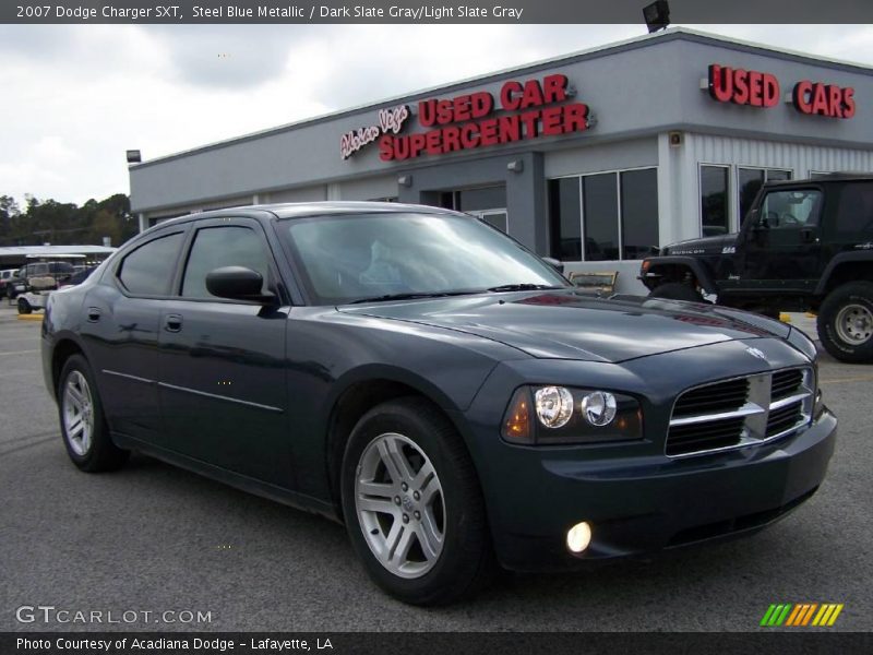 Steel Blue Metallic / Dark Slate Gray/Light Slate Gray 2007 Dodge Charger SXT