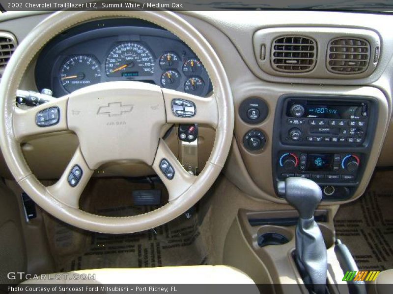 Summit White / Medium Oak 2002 Chevrolet TrailBlazer LTZ