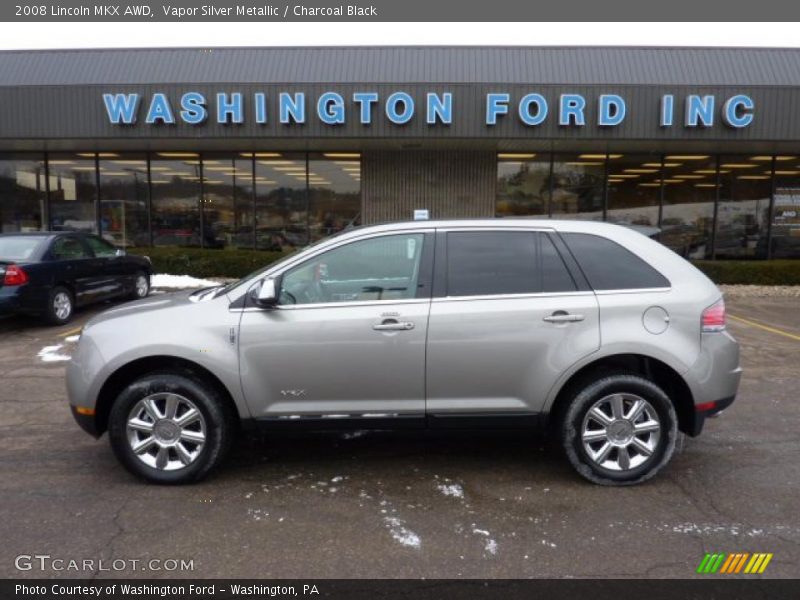 Vapor Silver Metallic / Charcoal Black 2008 Lincoln MKX AWD