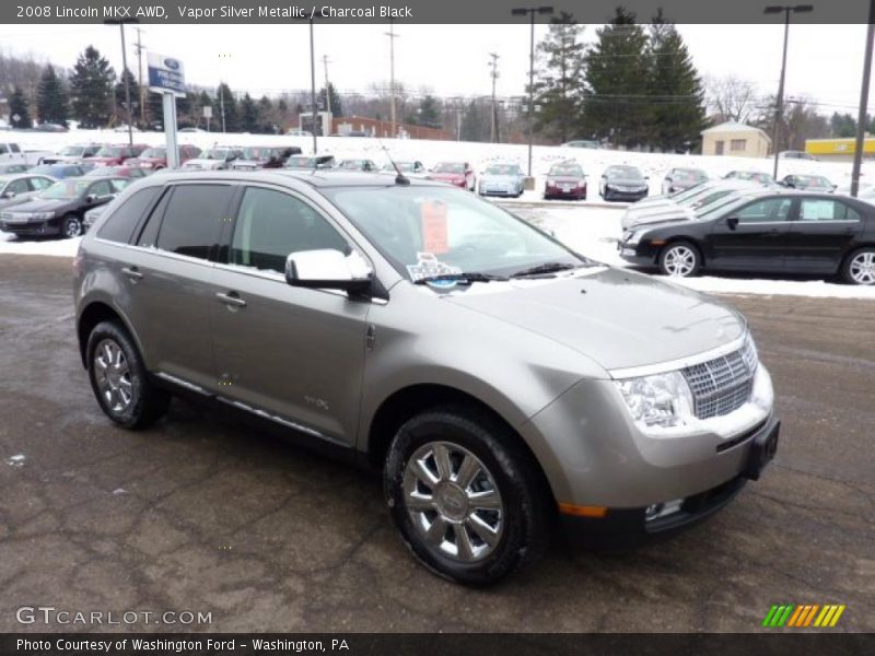 Vapor Silver Metallic / Charcoal Black 2008 Lincoln MKX AWD