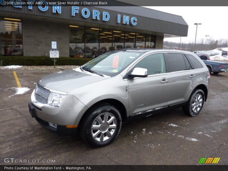 Vapor Silver Metallic / Charcoal Black 2008 Lincoln MKX AWD