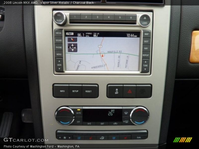 Vapor Silver Metallic / Charcoal Black 2008 Lincoln MKX AWD