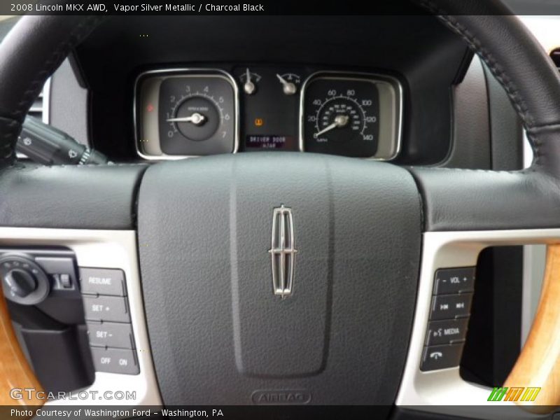 Vapor Silver Metallic / Charcoal Black 2008 Lincoln MKX AWD