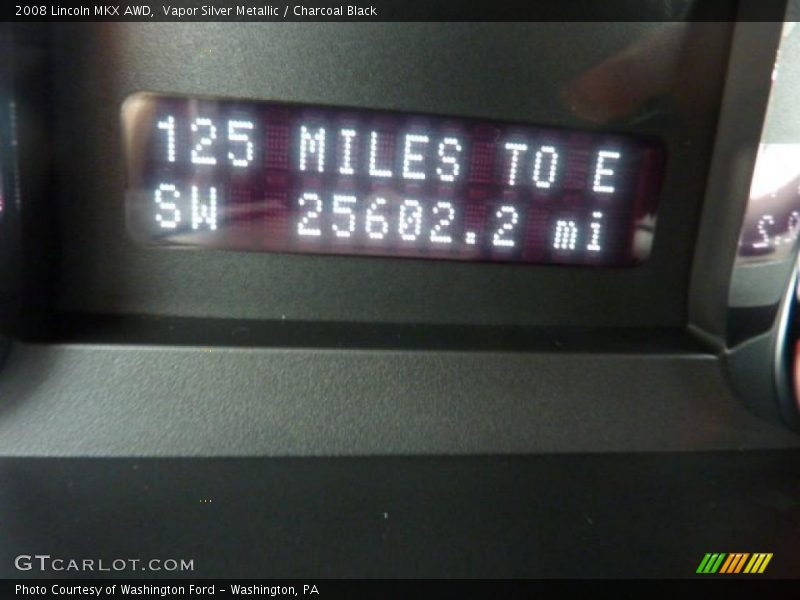 Vapor Silver Metallic / Charcoal Black 2008 Lincoln MKX AWD