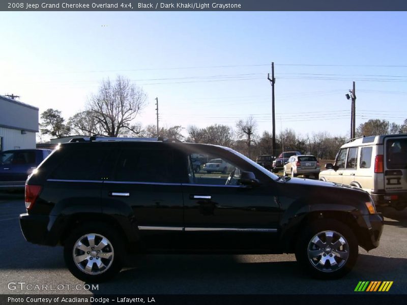 Black / Dark Khaki/Light Graystone 2008 Jeep Grand Cherokee Overland 4x4