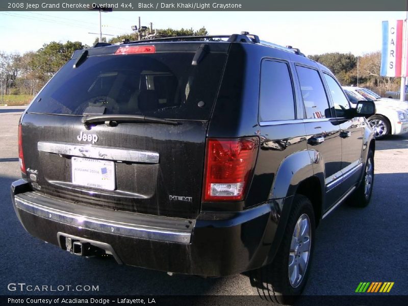 Black / Dark Khaki/Light Graystone 2008 Jeep Grand Cherokee Overland 4x4