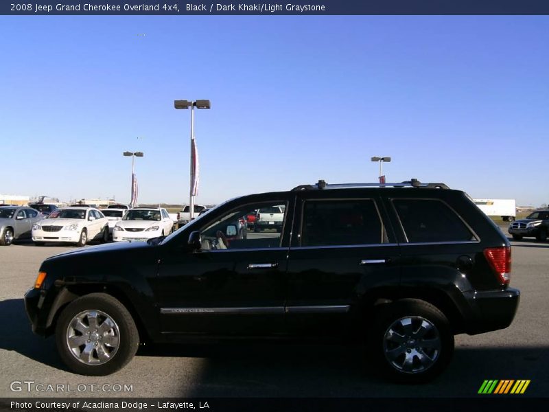 Black / Dark Khaki/Light Graystone 2008 Jeep Grand Cherokee Overland 4x4