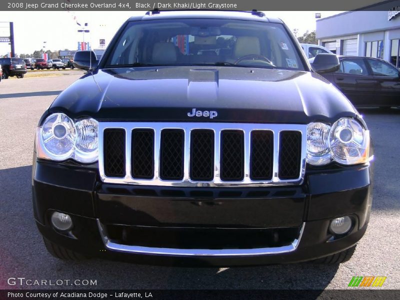 Black / Dark Khaki/Light Graystone 2008 Jeep Grand Cherokee Overland 4x4