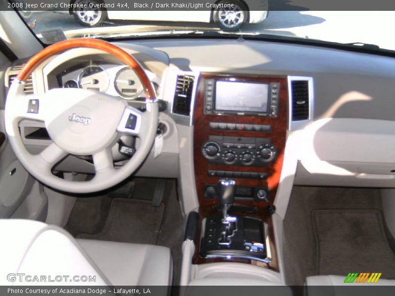 Black / Dark Khaki/Light Graystone 2008 Jeep Grand Cherokee Overland 4x4