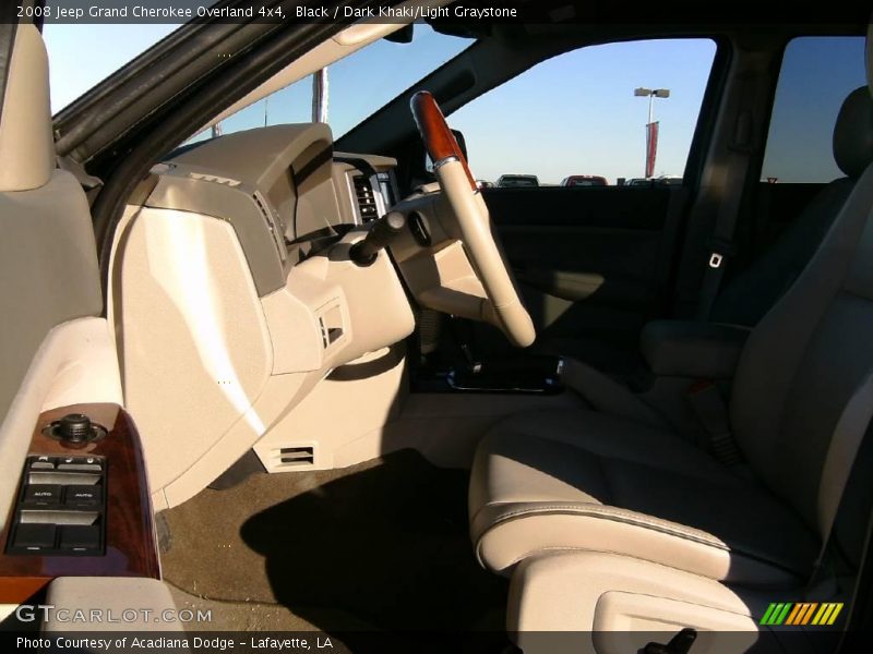 Black / Dark Khaki/Light Graystone 2008 Jeep Grand Cherokee Overland 4x4