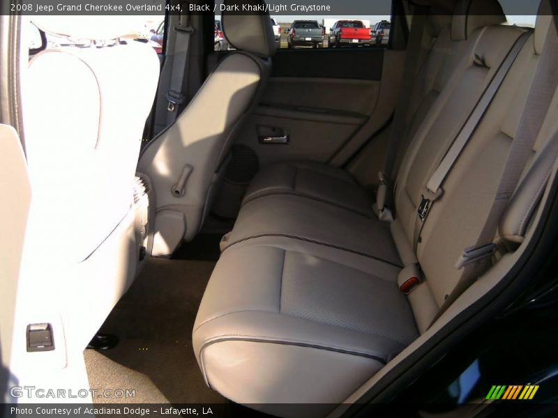 Black / Dark Khaki/Light Graystone 2008 Jeep Grand Cherokee Overland 4x4
