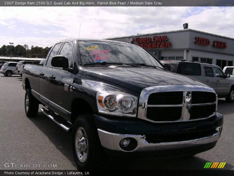 Patriot Blue Pearl / Medium Slate Gray 2007 Dodge Ram 2500 SLT Quad Cab 4x4 Big Horn