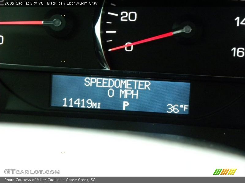 Black Ice / Ebony/Light Gray 2009 Cadillac SRX V8