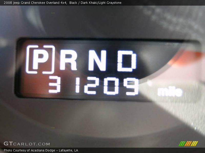 Black / Dark Khaki/Light Graystone 2008 Jeep Grand Cherokee Overland 4x4