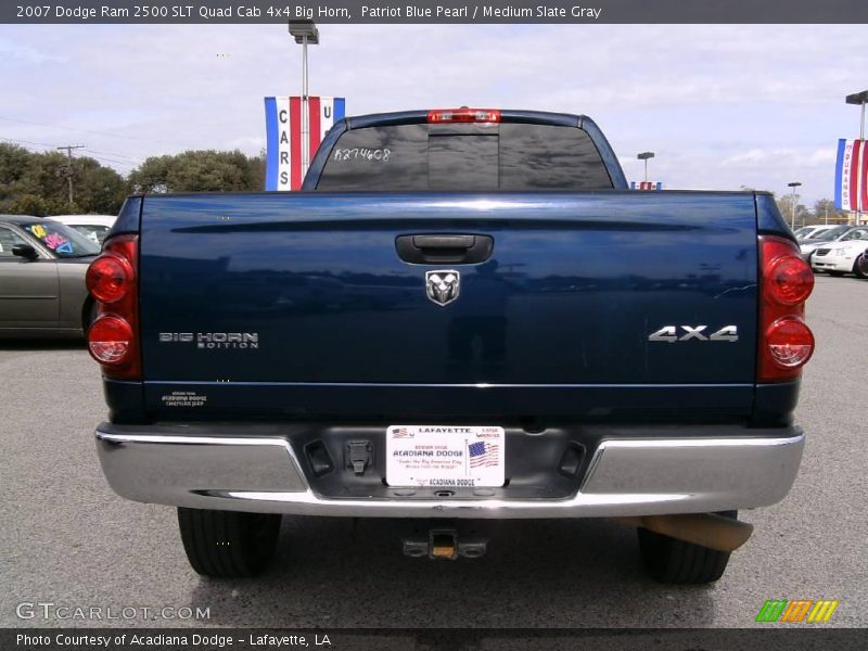 Patriot Blue Pearl / Medium Slate Gray 2007 Dodge Ram 2500 SLT Quad Cab 4x4 Big Horn