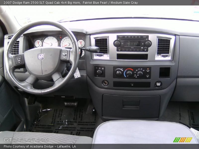 Patriot Blue Pearl / Medium Slate Gray 2007 Dodge Ram 2500 SLT Quad Cab 4x4 Big Horn