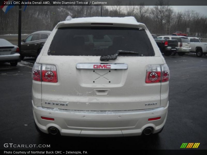 White Diamond Tintcoat / Cashmere 2011 GMC Acadia Denali AWD
