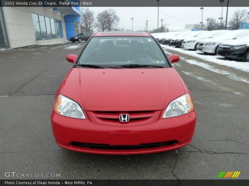 Rallye Red / Black 2003 Honda Civic EX Coupe