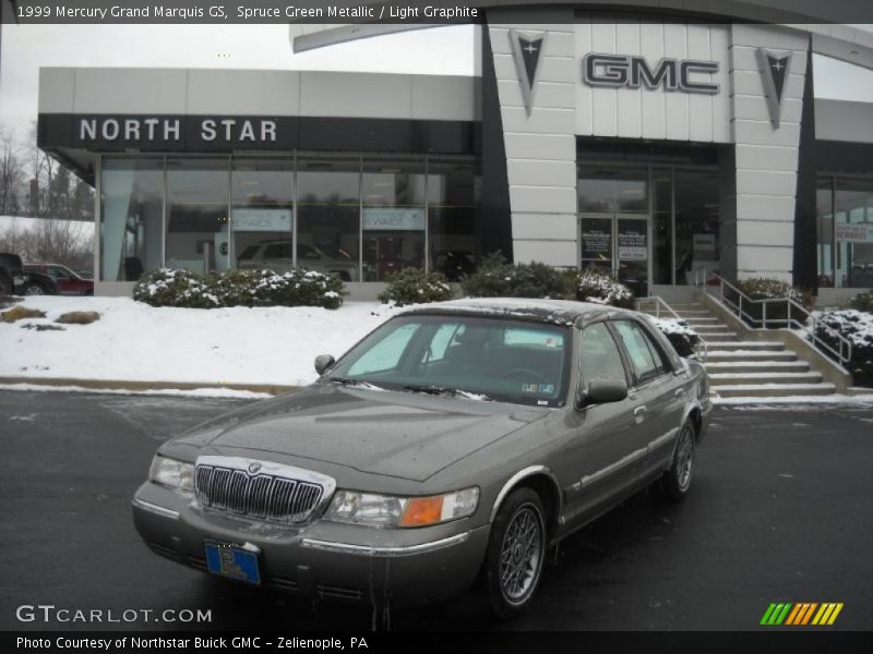 Spruce Green Metallic / Light Graphite 1999 Mercury Grand Marquis GS