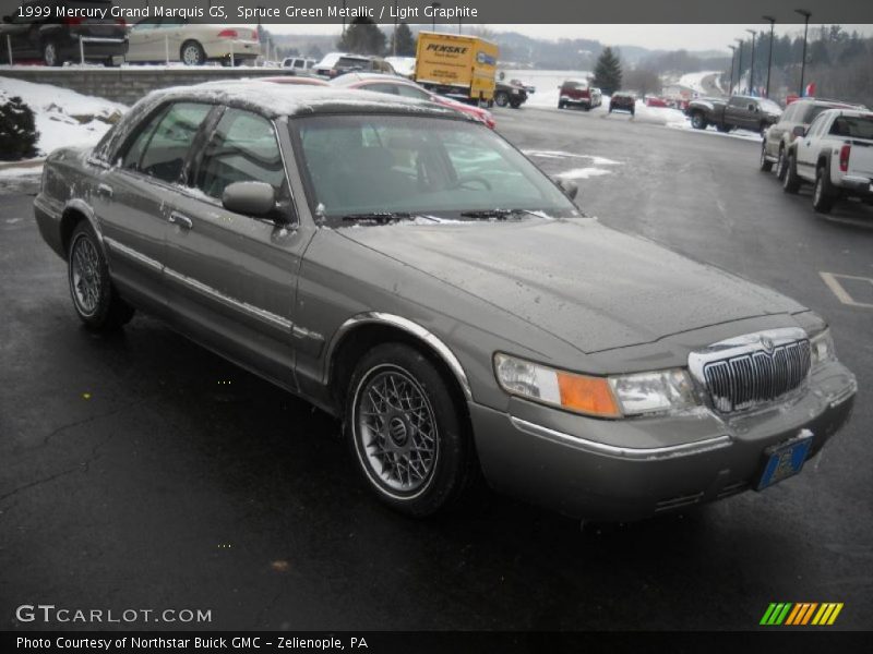 Spruce Green Metallic / Light Graphite 1999 Mercury Grand Marquis GS