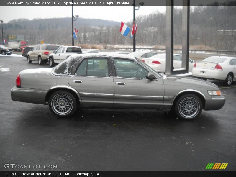 Spruce Green Metallic / Light Graphite 1999 Mercury Grand Marquis GS