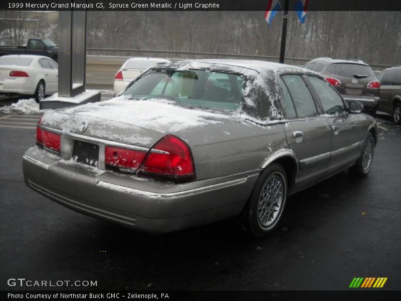 Spruce Green Metallic / Light Graphite 1999 Mercury Grand Marquis GS