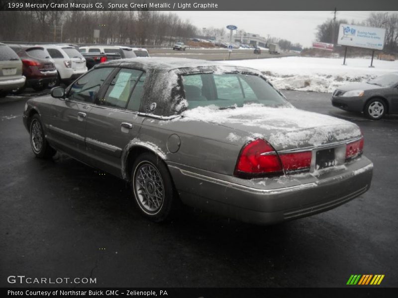Spruce Green Metallic / Light Graphite 1999 Mercury Grand Marquis GS