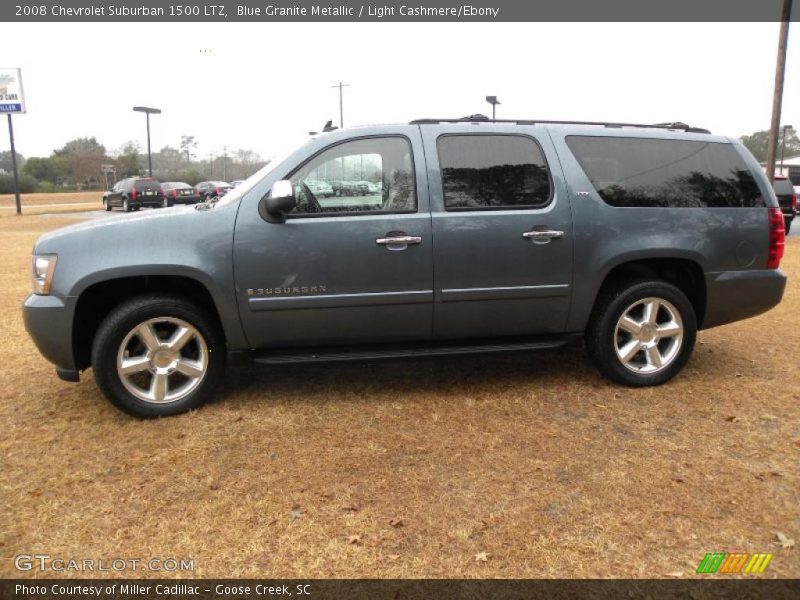 Blue Granite Metallic / Light Cashmere/Ebony 2008 Chevrolet Suburban 1500 LTZ
