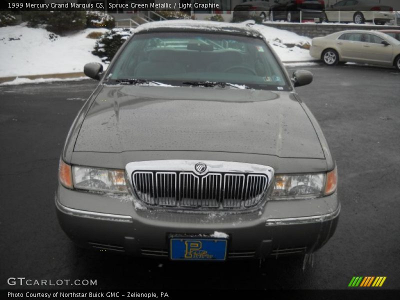 Spruce Green Metallic / Light Graphite 1999 Mercury Grand Marquis GS