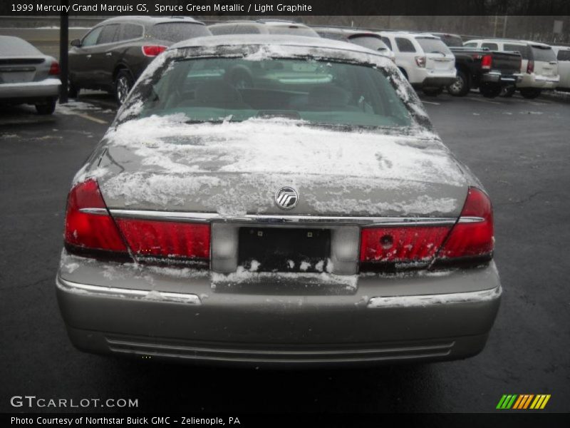 Spruce Green Metallic / Light Graphite 1999 Mercury Grand Marquis GS