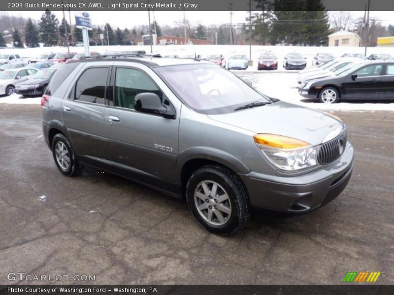 Light Spiral Gray Metallic / Gray 2003 Buick Rendezvous CX AWD