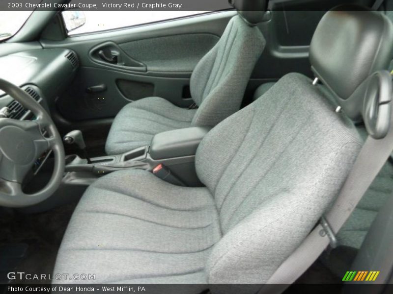 Victory Red / Graphite Gray 2003 Chevrolet Cavalier Coupe
