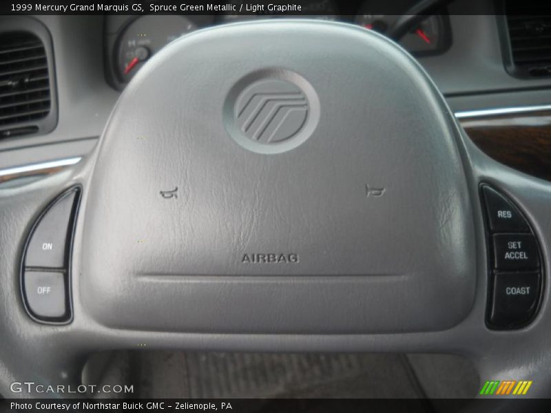 Spruce Green Metallic / Light Graphite 1999 Mercury Grand Marquis GS