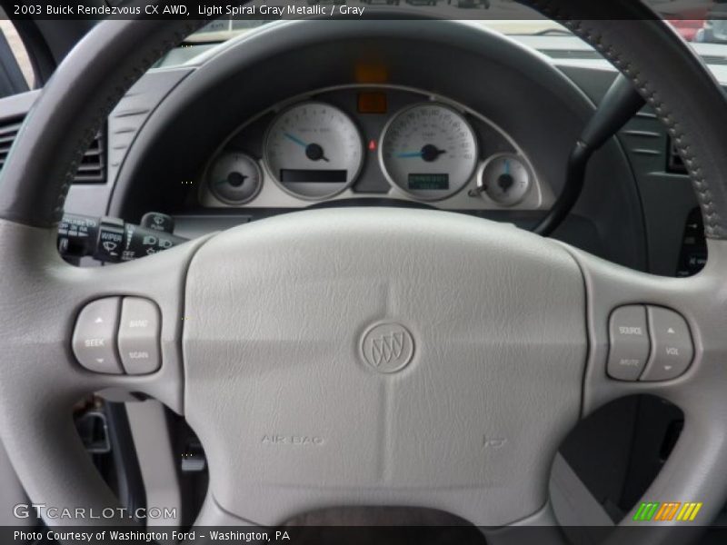 Light Spiral Gray Metallic / Gray 2003 Buick Rendezvous CX AWD