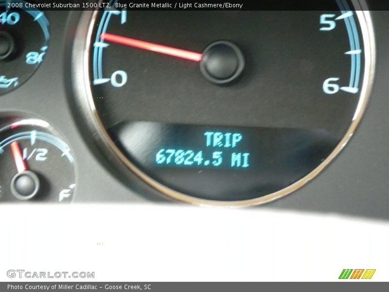Blue Granite Metallic / Light Cashmere/Ebony 2008 Chevrolet Suburban 1500 LTZ