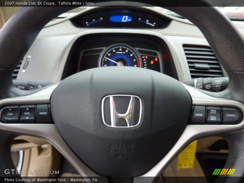 Taffeta White / Ivory 2007 Honda Civic EX Coupe