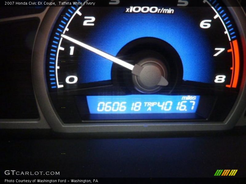 Taffeta White / Ivory 2007 Honda Civic EX Coupe