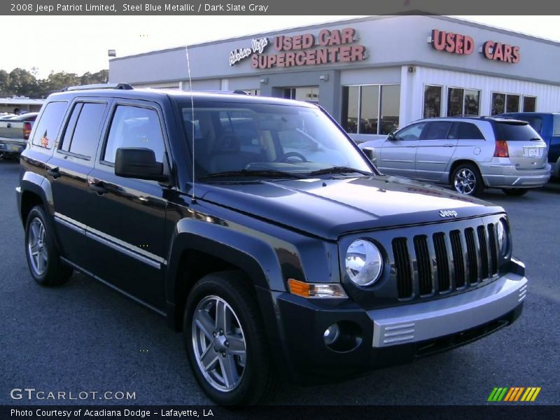 Steel Blue Metallic / Dark Slate Gray 2008 Jeep Patriot Limited