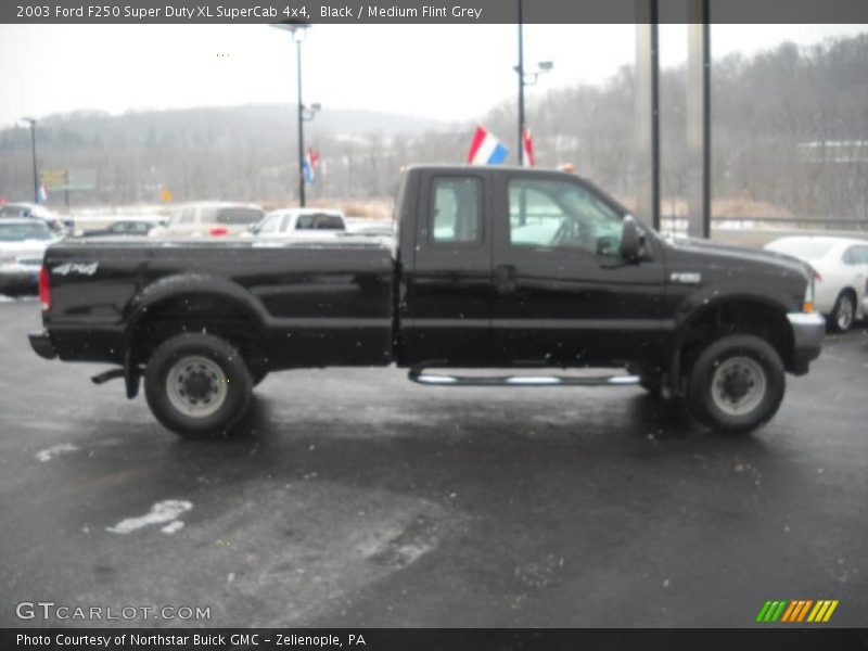 Black / Medium Flint Grey 2003 Ford F250 Super Duty XL SuperCab 4x4