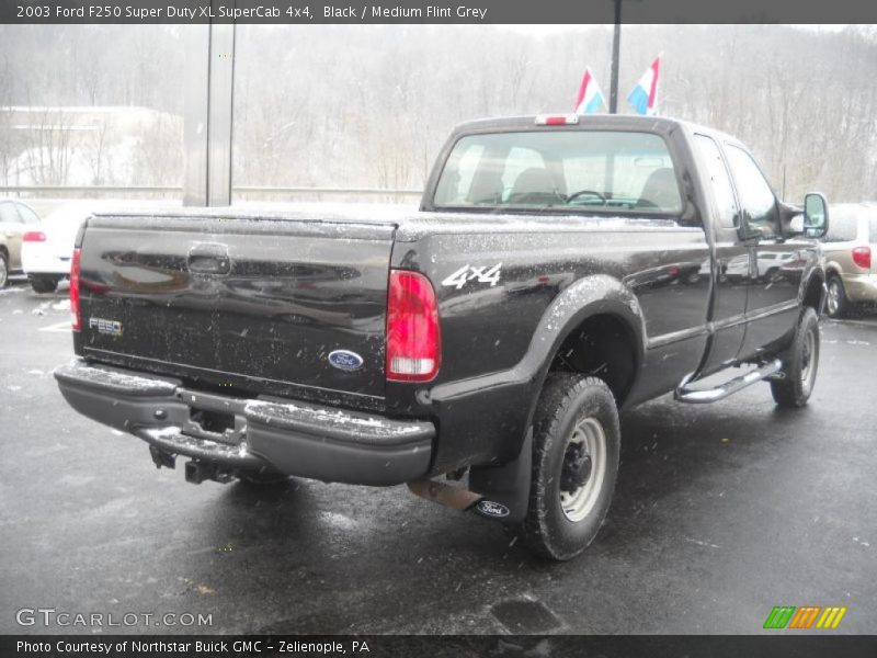 Black / Medium Flint Grey 2003 Ford F250 Super Duty XL SuperCab 4x4