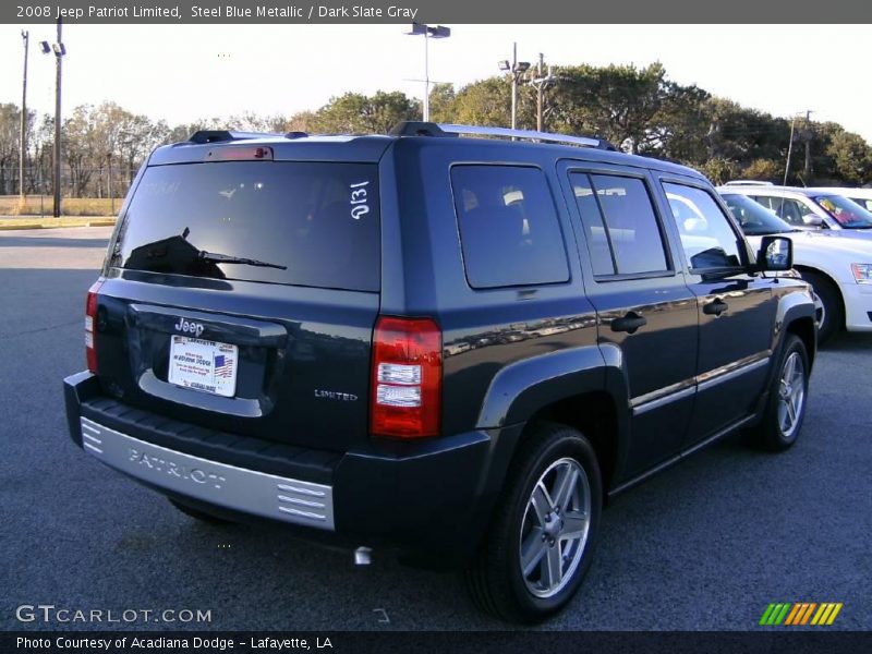Steel Blue Metallic / Dark Slate Gray 2008 Jeep Patriot Limited