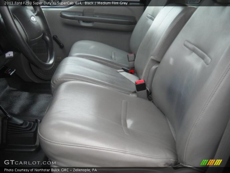 Black / Medium Flint Grey 2003 Ford F250 Super Duty XL SuperCab 4x4